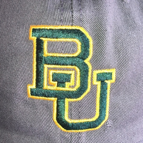 Top of the World Men's Adjustable Relaxed Fit Charcoal Hat Baylor University - Picture 2 of 8
